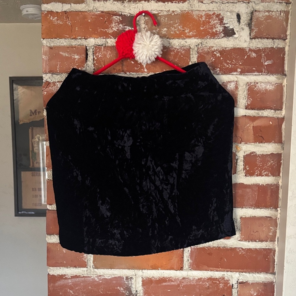 Vintage Cache Velvet Navy skirt